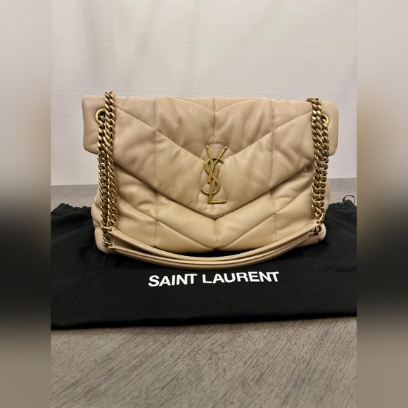 Yves Saint Laurent Handbags - SOLD- MEDIUM Loulou Puffer Lambskin Nappa Leather Quilted Chevron YSL